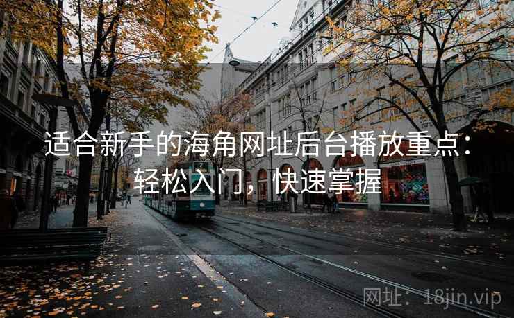 适合新手的海角网址后台播放重点：轻松入门，快速掌握