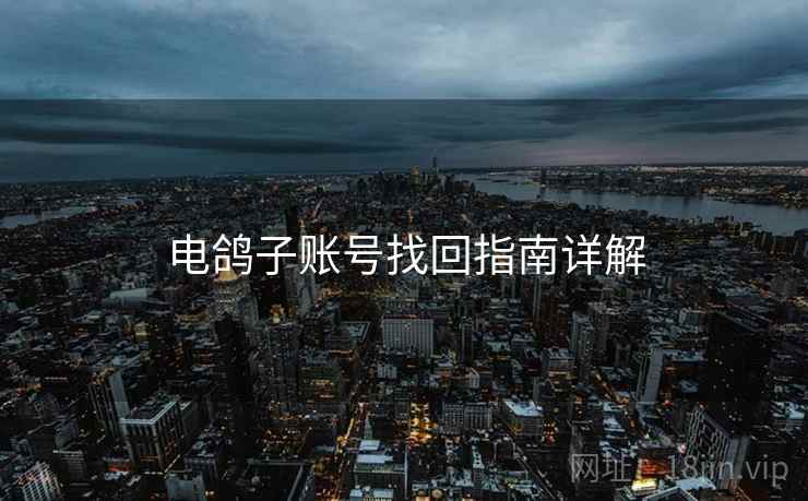 电鸽子账号找回指南详解