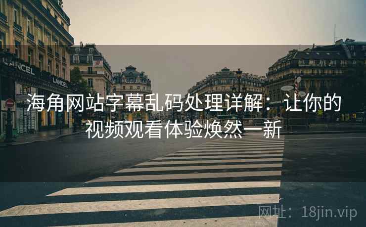 海角网站字幕乱码处理详解：让你的视频观看体验焕然一新