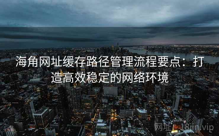 海角网址缓存路径管理流程要点：打造高效稳定的网络环境