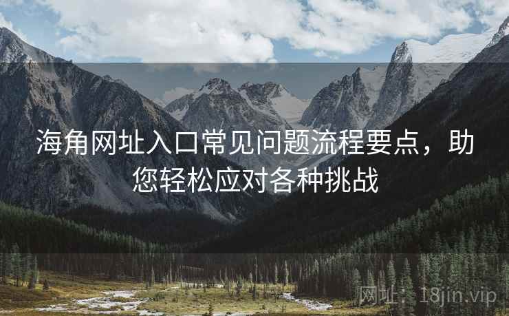 海角网址入口常见问题流程要点，助您轻松应对各种挑战