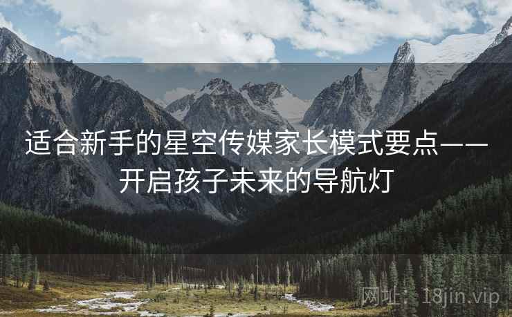适合新手的星空传媒家长模式要点——开启孩子未来的导航灯