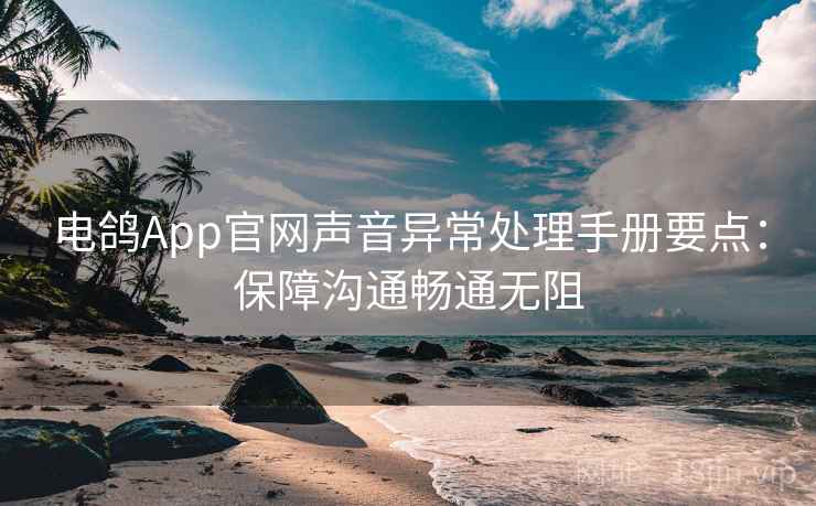 电鸽App官网声音异常处理手册要点：保障沟通畅通无阻
