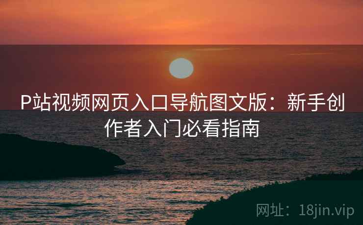 P站视频网页入口导航图文版：新手创作者入门必看指南